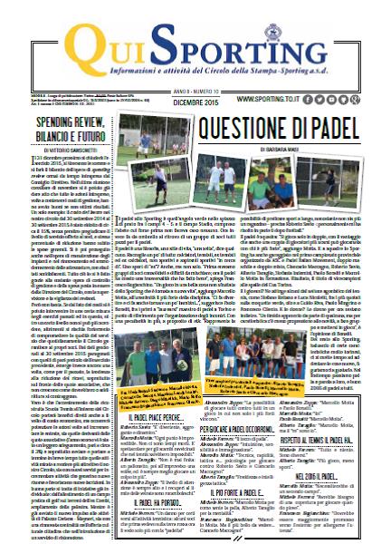 QUISPORTING dicembre 2015