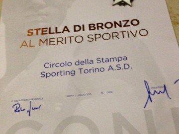 LO SPORTING “STELLA DI BRONZO AL MERITO SPORTIVO”