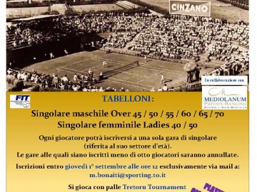 A SETTEMBRE I CAMPIONATI REGIONALI OVER E LADIES