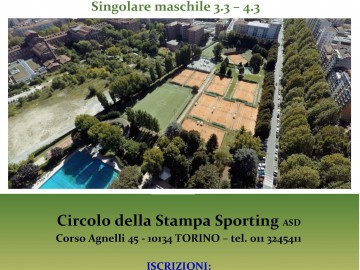 CIRCUITO TORNEI WEEKEND, SINGOLARE MASCHILE 3.3 – 4.3