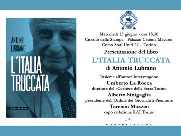 ANTONIO LUBRANO PRESENTA IL LIBRO “L’ITALIA TRUCCATA”