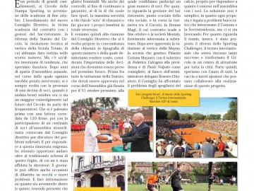 CIRCOLO DELLA STAMPA SPORTING settembre