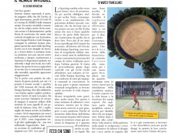 CIRCOLO DELLA STAMPA SPORTING ottobre 2020