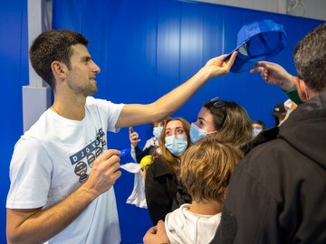 NITTO ATP FINALS: DJOKOVIC, MEDVEDEV, SINNER E ZVEREV AL TRAINING CENTER