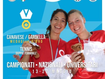 FEDERICA JOE GARDELLA CAMPIONESSA UNIVERSITARIA DI DOPPIO