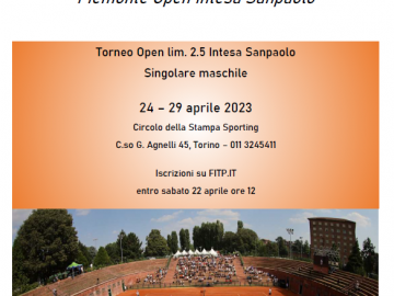 OPEN LIM. 2.5 INTESA SANPAOLO: IN PALIO LA WILD CARD PER IL CHALLENGER ATP 175