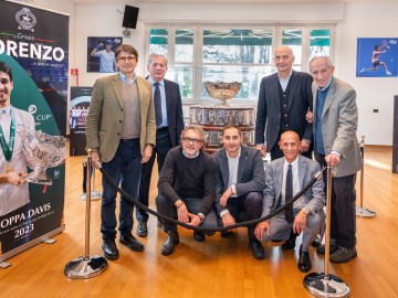 INAUGURATO IL TROPHY TOUR AL CIRCOLO DELLA STAMPA SPORTING