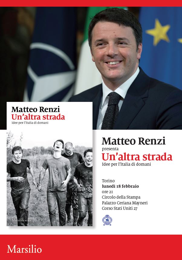 Matteo Renzi a Palazzo Ceriana Mayneri lunedì 18 febbraio