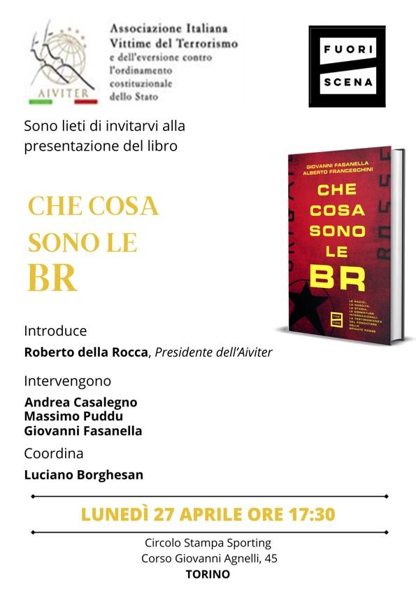 LUNEDI' 27 APRILE: "CHE COSA SONO LE BR"